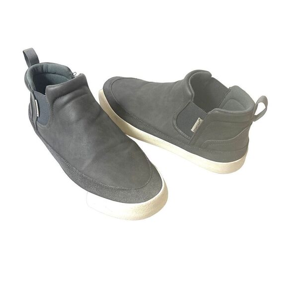 Staheekum Mens Sz 8 Chelsea Gray Ankle Boots Shoes Sneaker Slip on PU/Cow Suede - Picture 1 of 11
